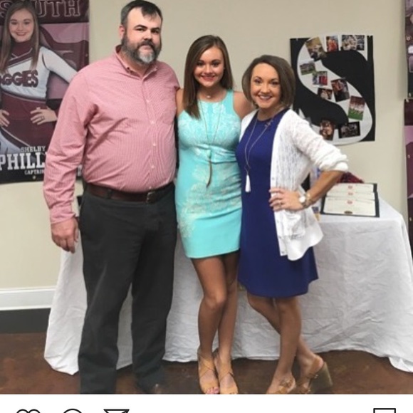 Mint embroidered sheath dress SOLD - Picture 5 of 5